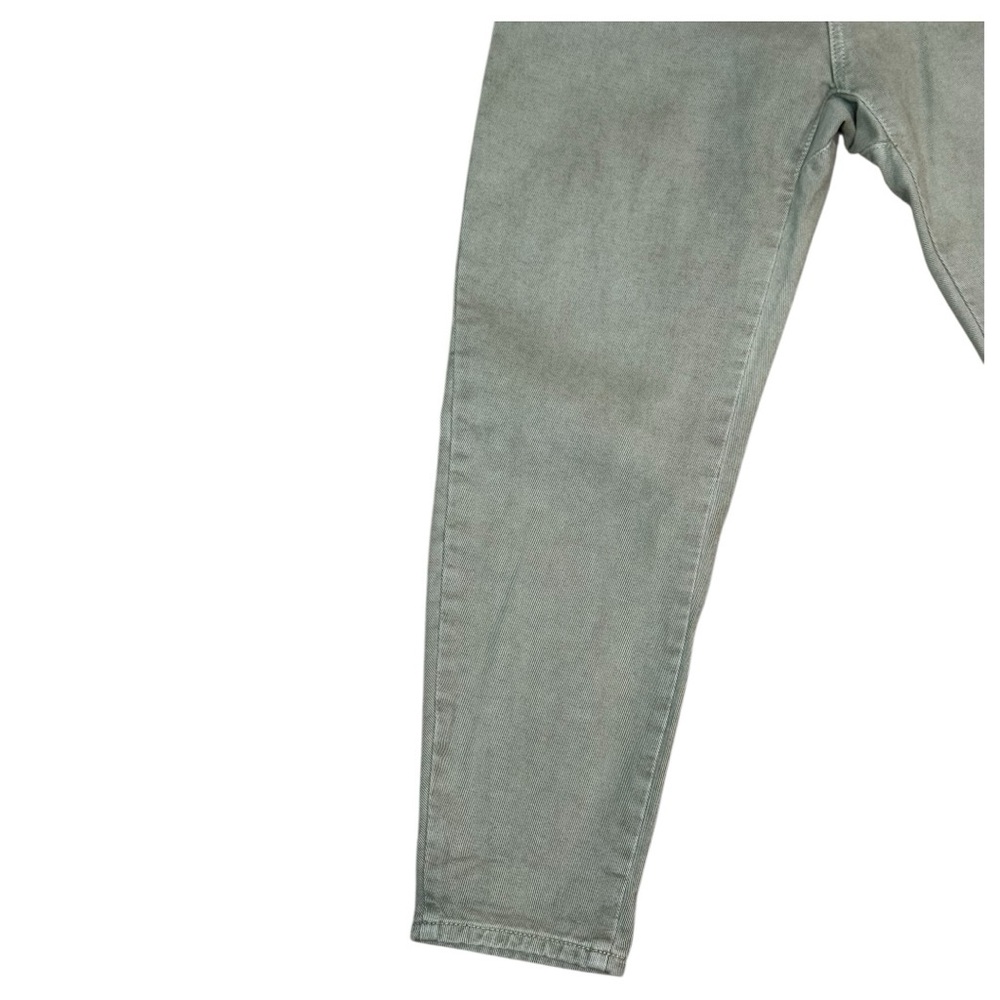 ZARA Baggy Fit Paperbag Waist Carrot Leg Pants Green Size 0 NWT - Picture 4 of 12